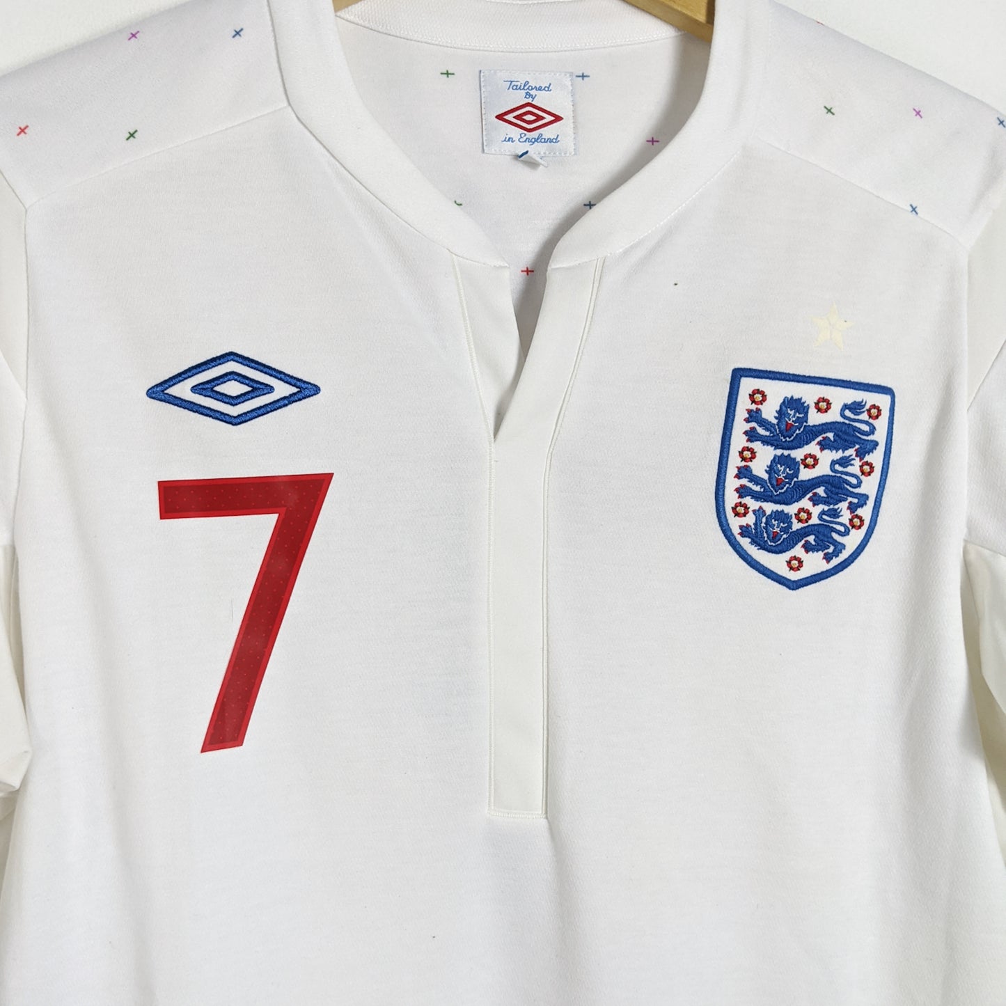 Original England 2010 Home - Beckham #7 Size M