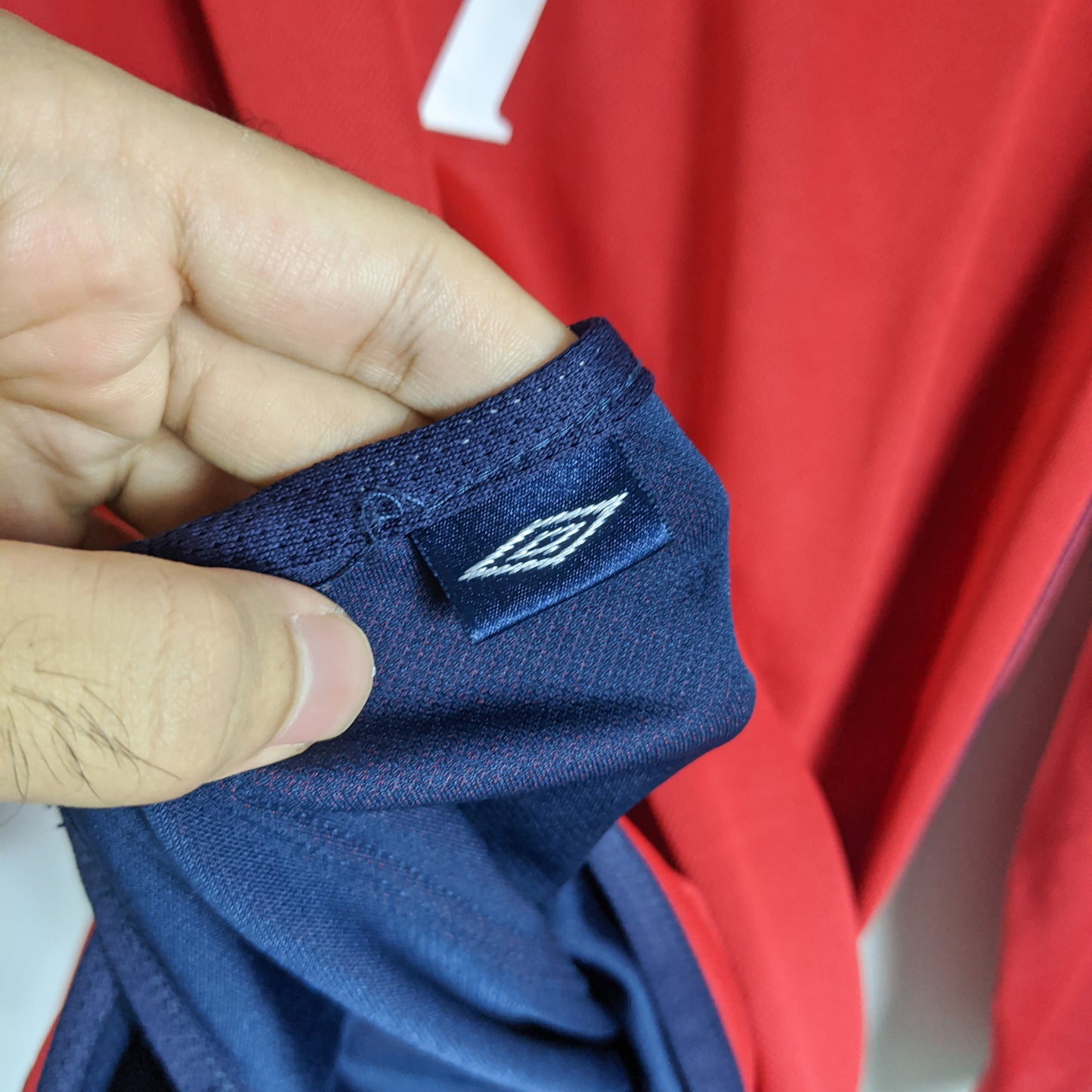 Original England 2002 Away - Beckham #7 Size L (Long Sleeve)