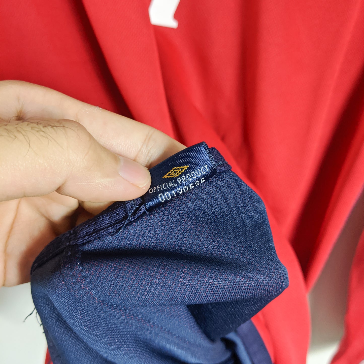 Original England 2002 Away - Beckham #7 Size L (Long Sleeve)