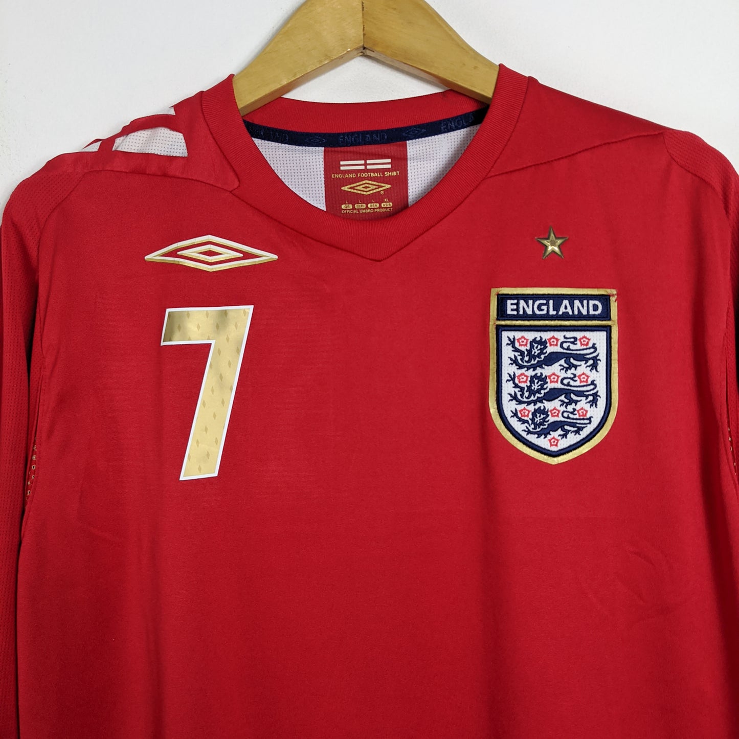 Original England 2006 Away - Beckham #7 Size L