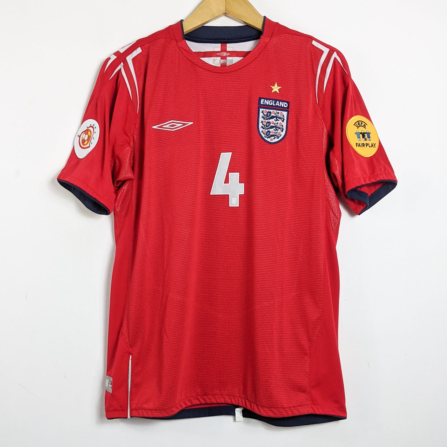 Original England 2004 Away - Gerrard #4 Size M