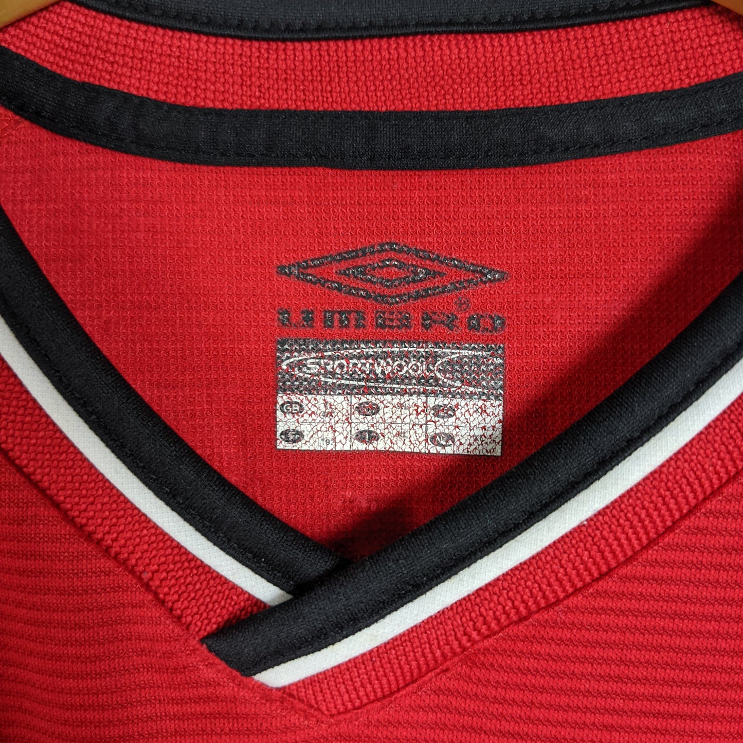 Original Manchester United 2000/01 Home - Beckham #7 Size XL (Long Sleeve)