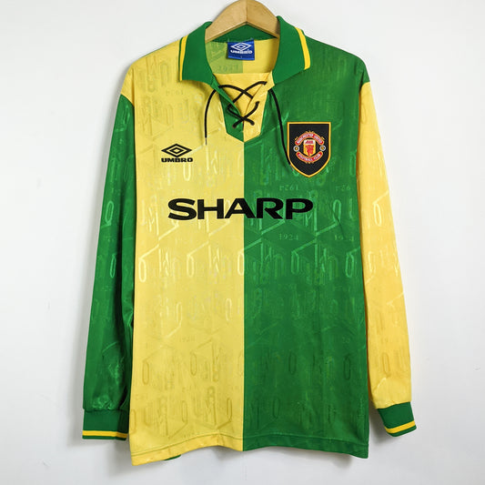 Original Manchester United 1992/94 Third - Beckham #28 Size L (Long Sleeve) (Template)