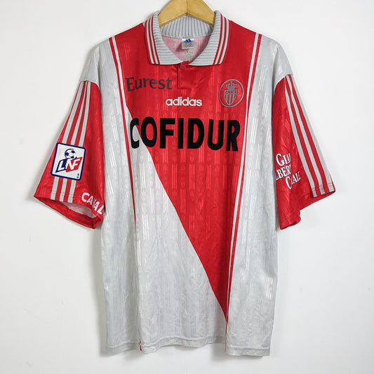 Original AS Monaco 1996/97 Home - Henry #12 Size XL