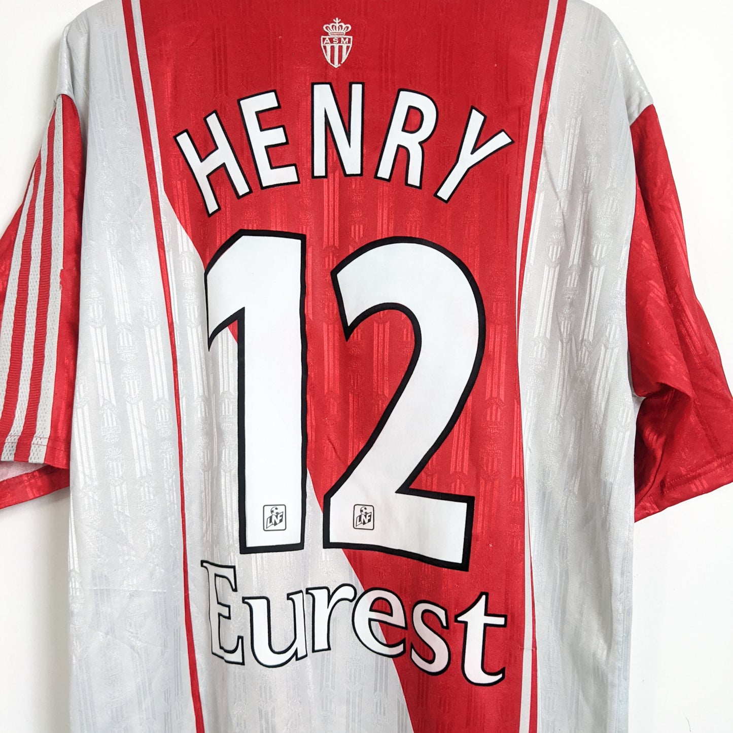 Original AS Monaco 1996/97 Home - Henry #12 Size XL