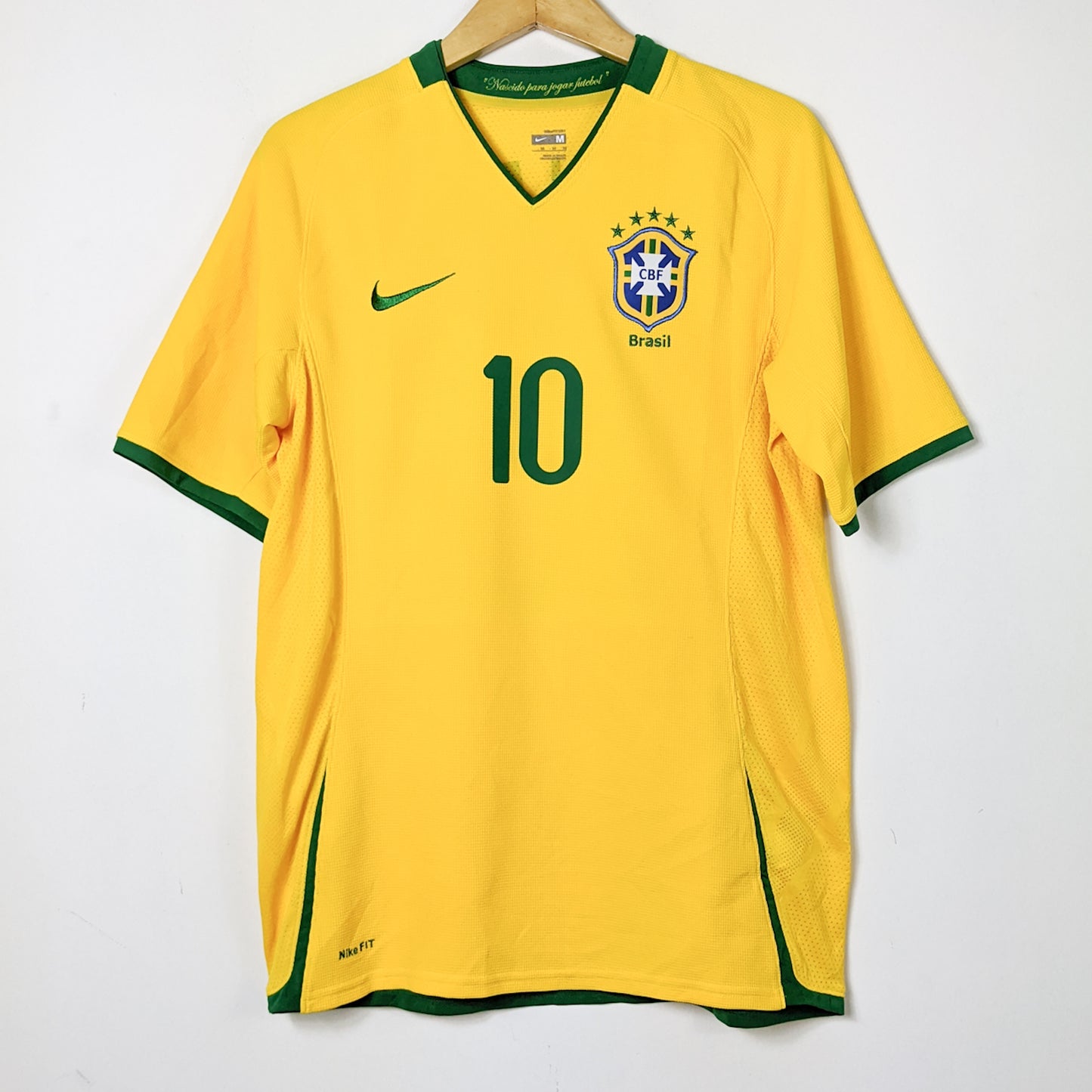 Original Brazil 2008/09 Home - Ronaldinho #10 Size M (Player Issue)