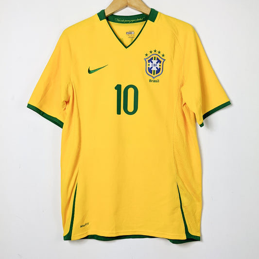 Original Brazil 2008/09 Home - Ronaldinho #10 Size M (Player Issue)