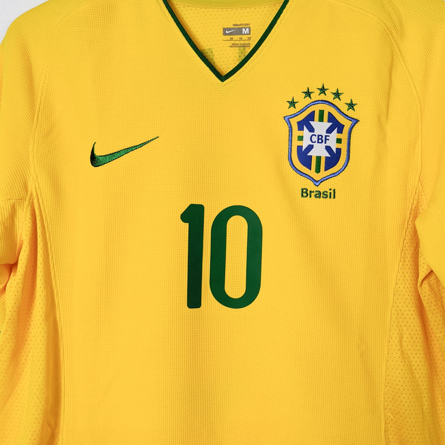 Original Brazil 2008/09 Home - Ronaldinho #10 Size M (Player Issue)
