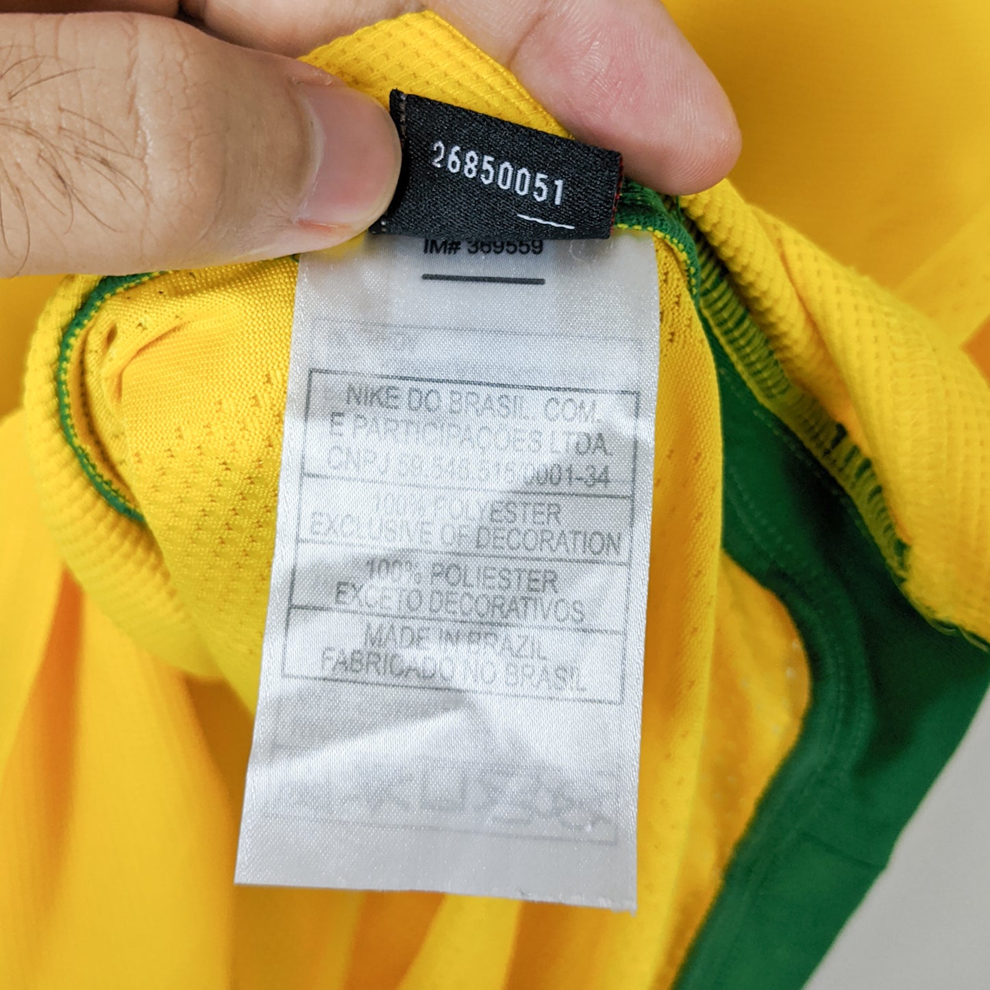 Original Brazil 2008/09 Home - Ronaldinho #10 Size M (Player Issue)