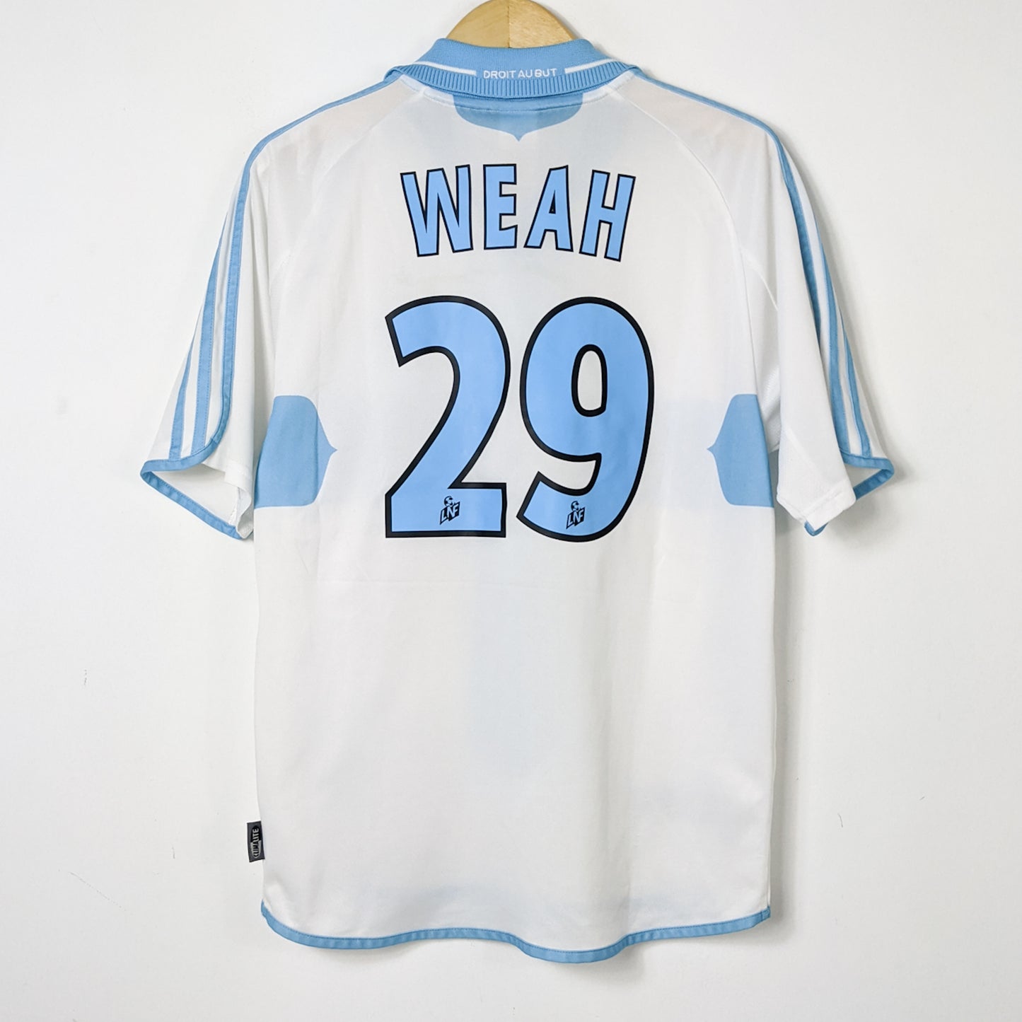 Original Marseille 2000/01 Home - Weah #29 Size S fit M