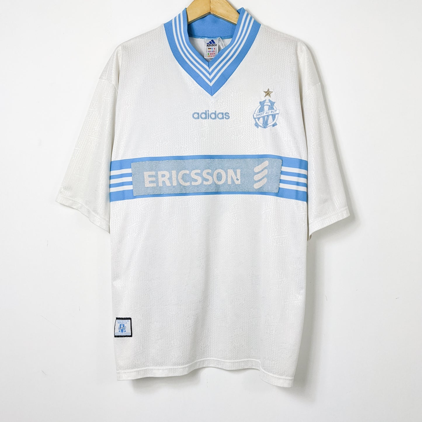 Original Marseille 1997/98 Home - Ravanelli #11 Size XL