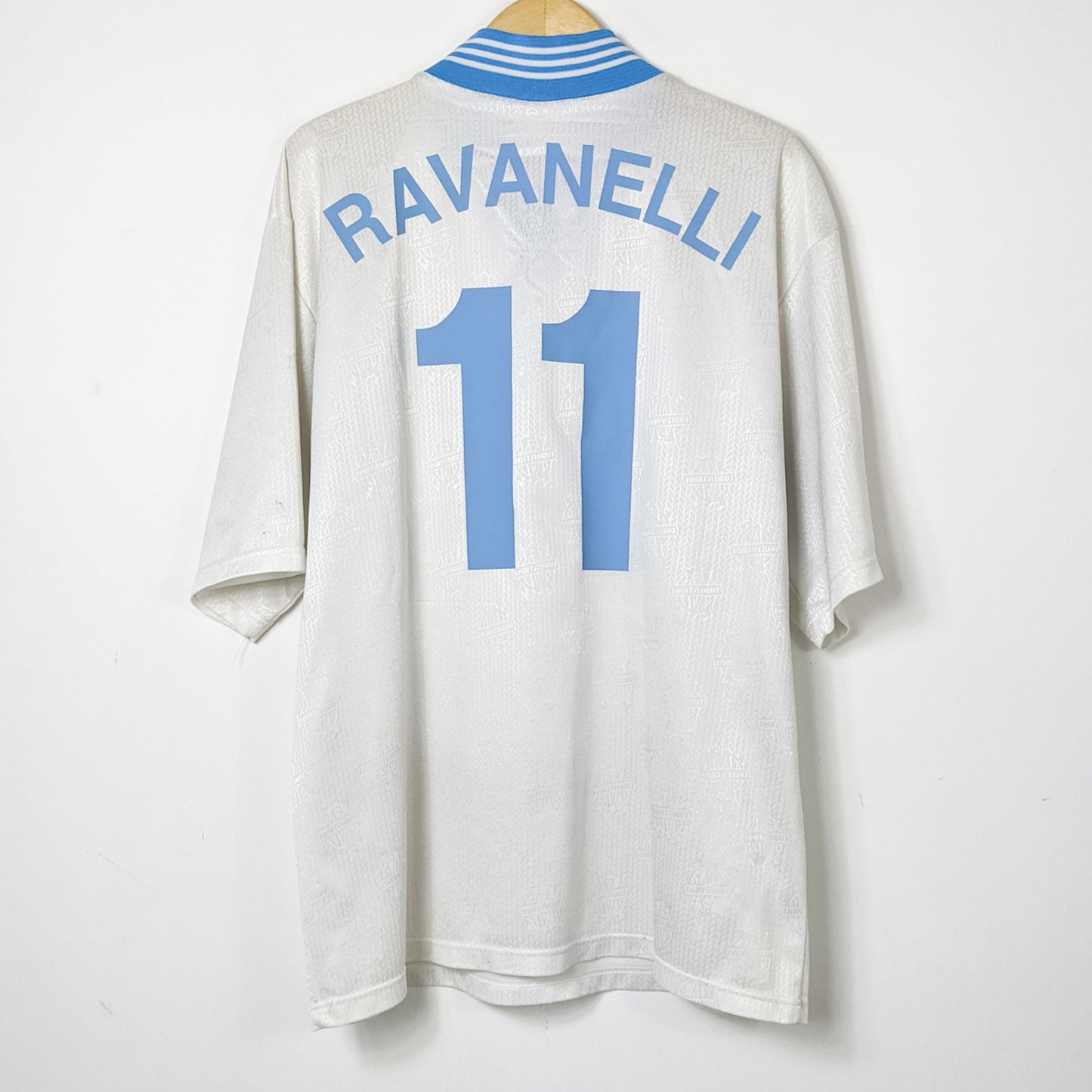 Original Marseille 1997/98 Home - Ravanelli #11 Size XL