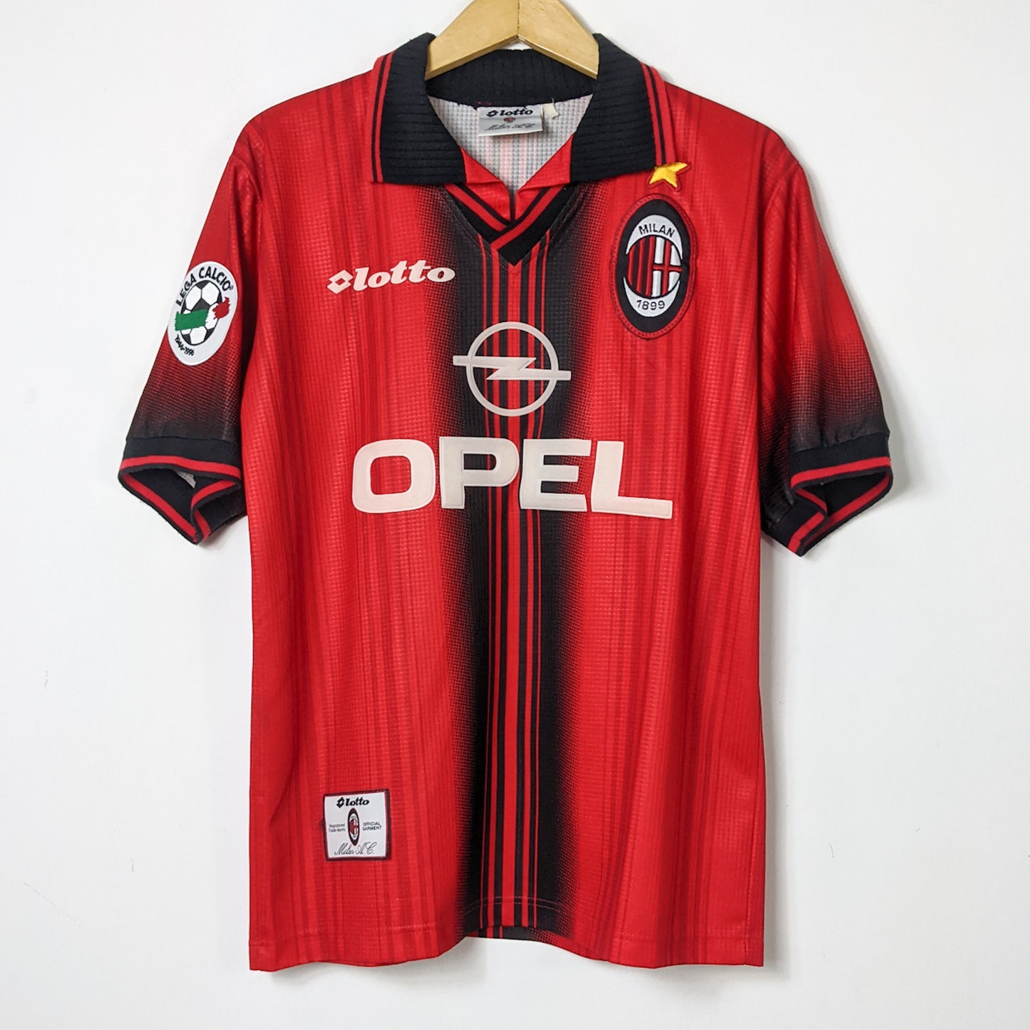 Original AC Milan1996/97 Fourth - Kluivert #9 Size M