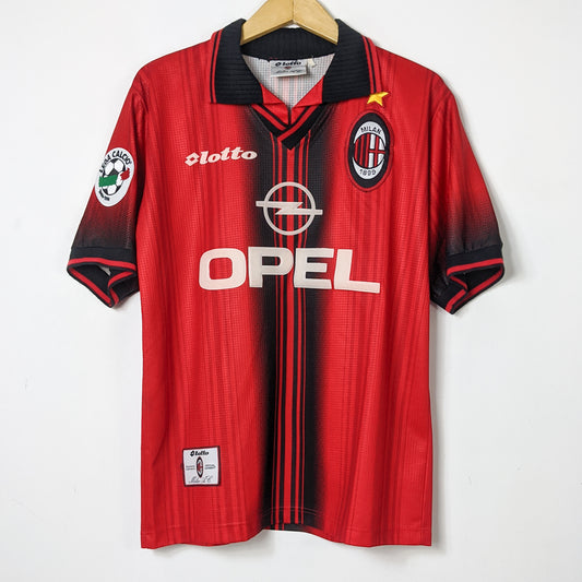 Original AC Milan1996/97 Fourth - Kluivert #9 Size M