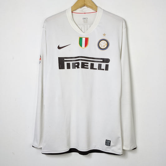 Original Inter 2008/09 Away - Ibrahimovic #8 Size XL (Long Sleeve)