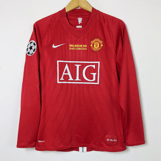 Original Manchester United 2007/08 Home - Ronaldo #7 Size S (Long Sleeve)