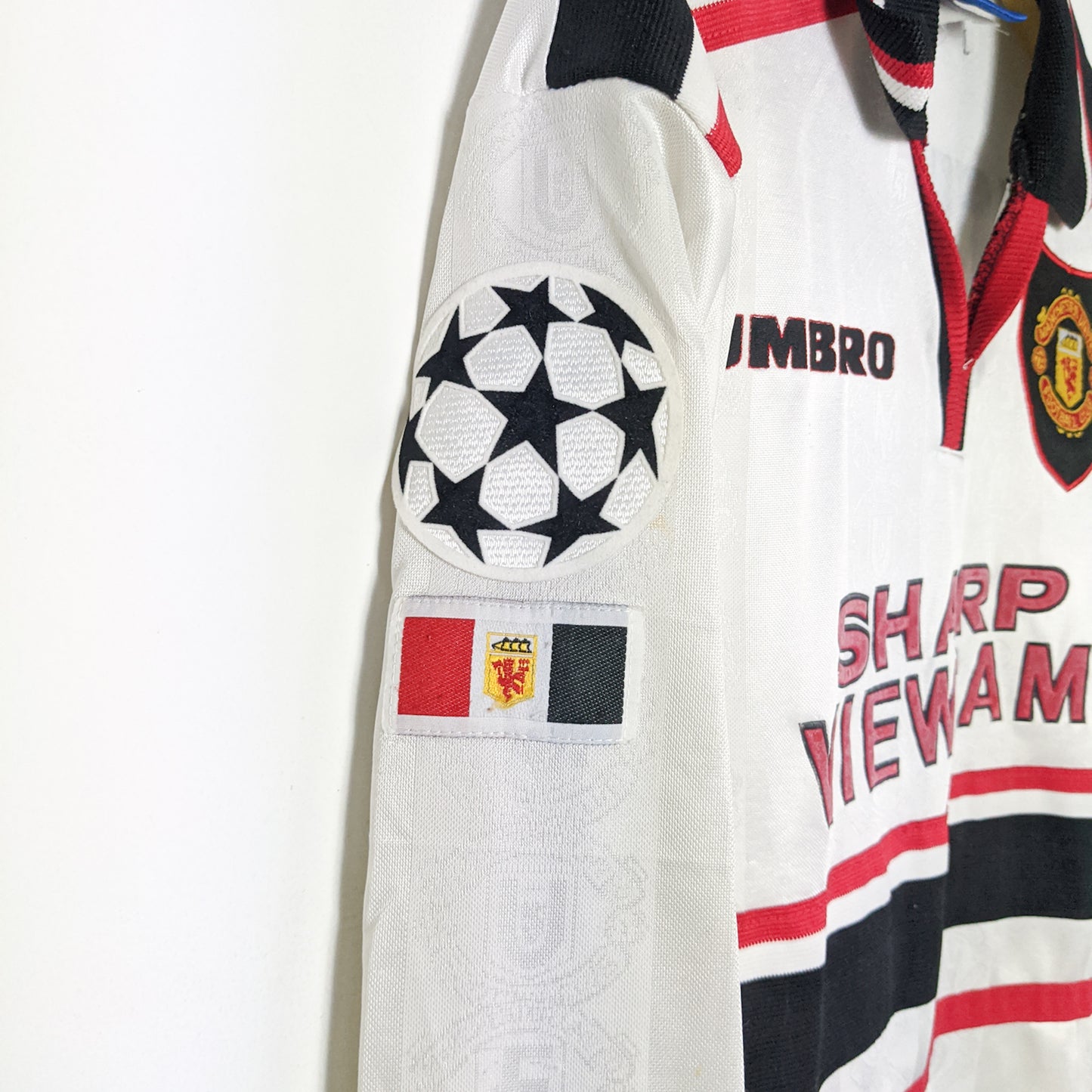 Original Manchester United 1998/99 Away - Beckham #7 Size Y Fit S (Long Sleeve)