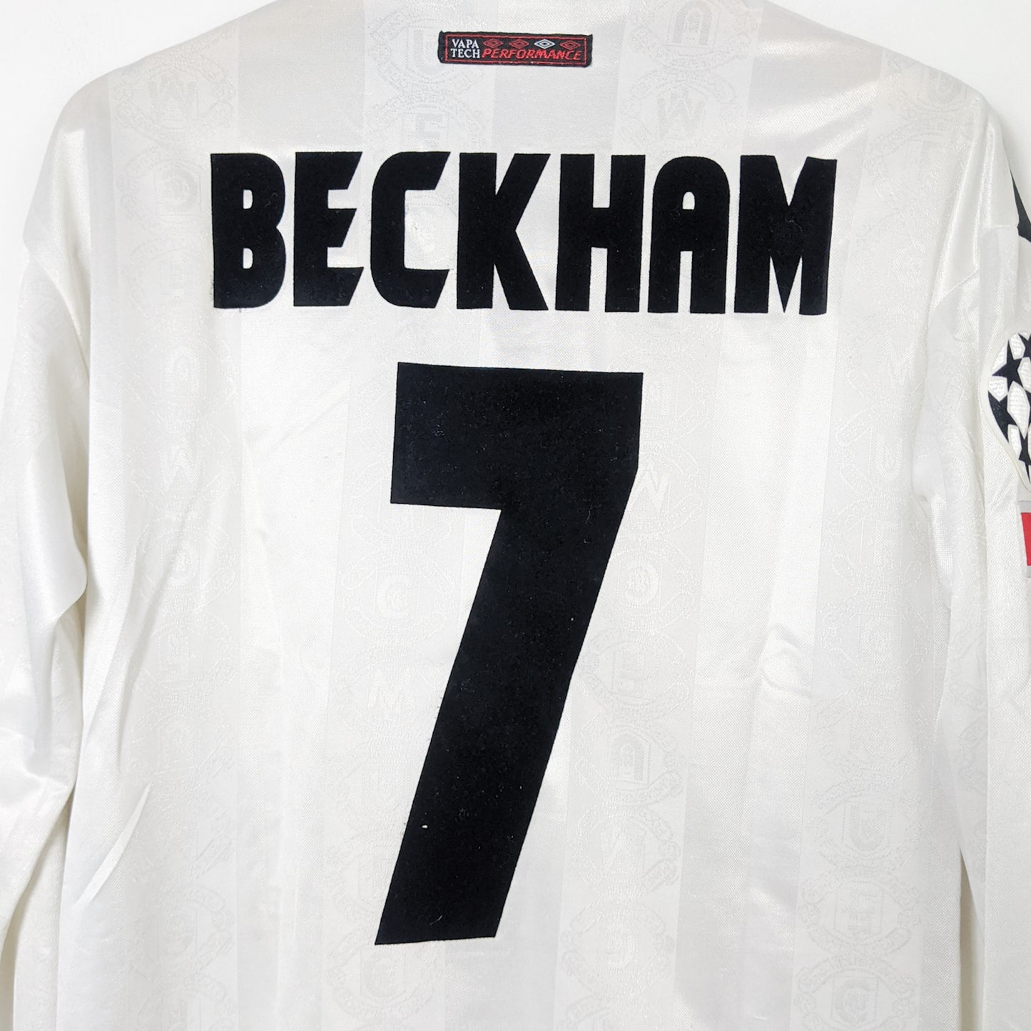 Original Manchester United 1998/99 Away - Beckham #7 Size Y Fit S (Long Sleeve)