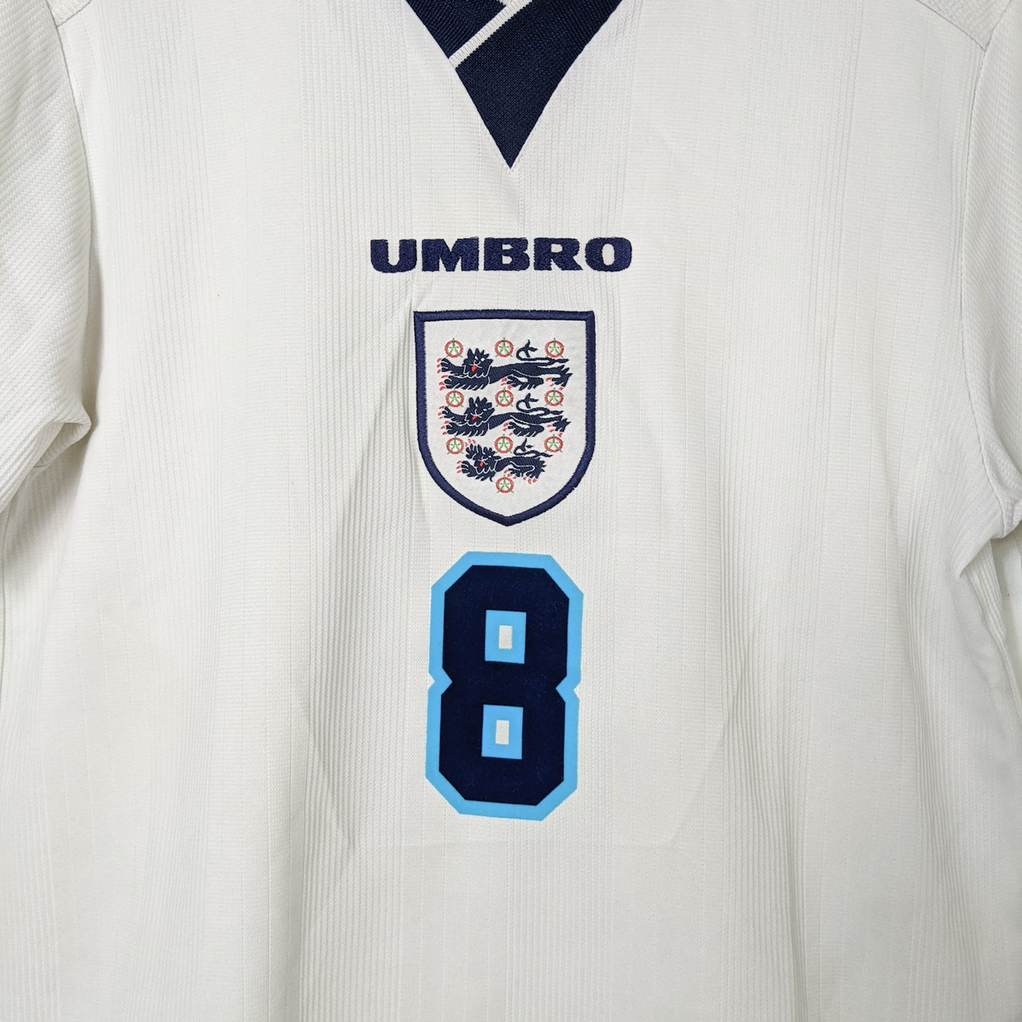 Original England 1996 Home - Gascoigne #8 Size M