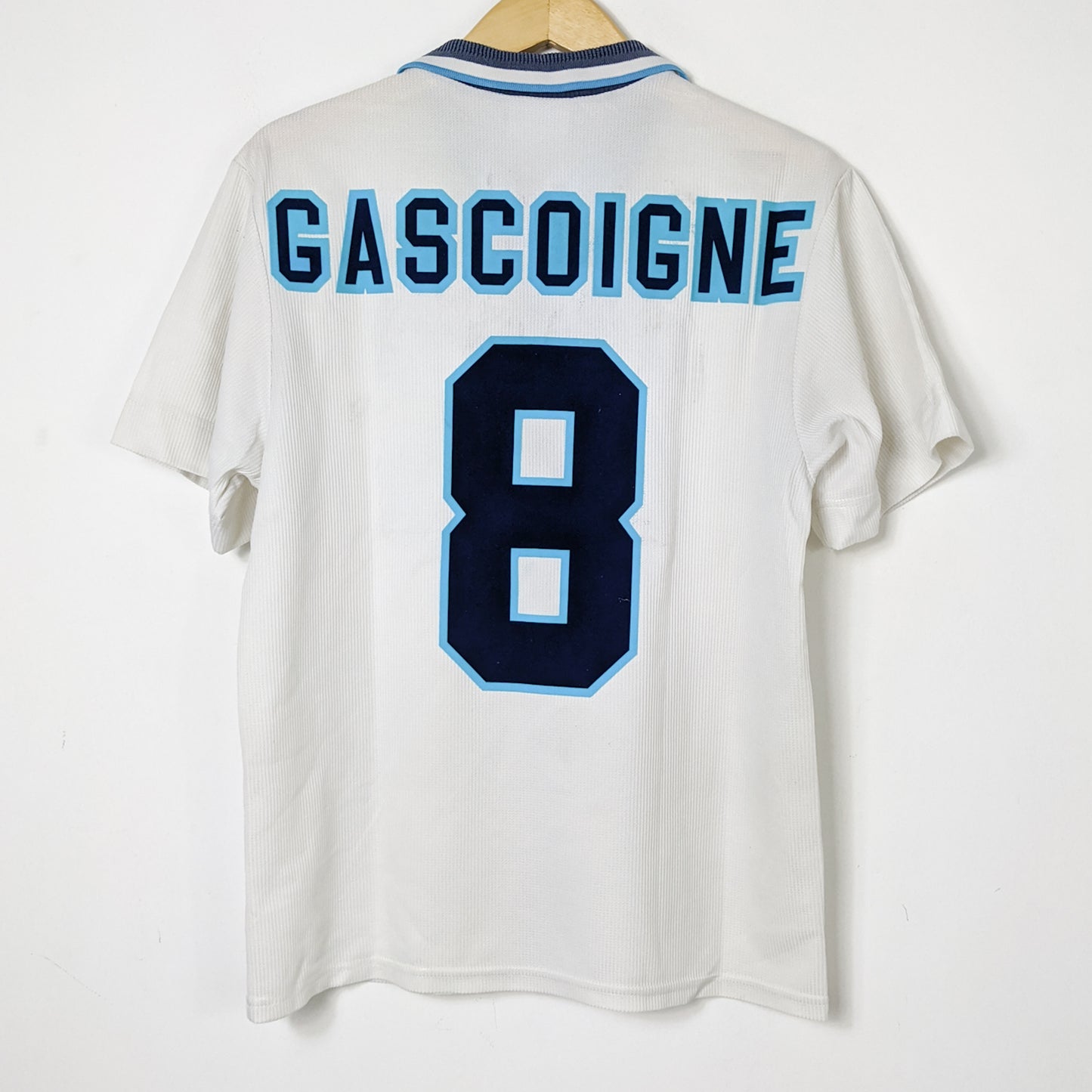 Original England 1996 Home - Gascoigne #8 Size M
