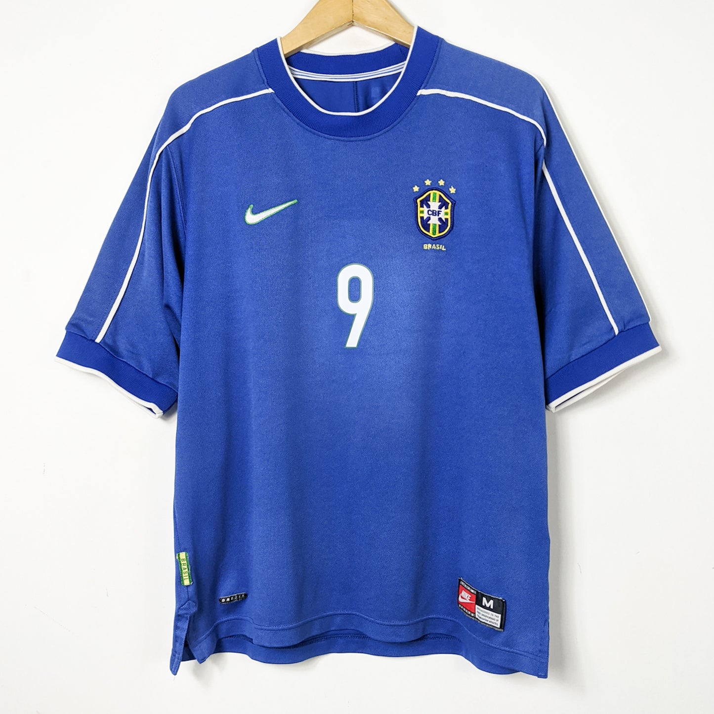 Original Brazil 1998 Away - Ronaldo #9 Size M