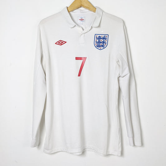 Original England 2009/10 Home - Beckham #7 Size XL (Long Sleeve)
