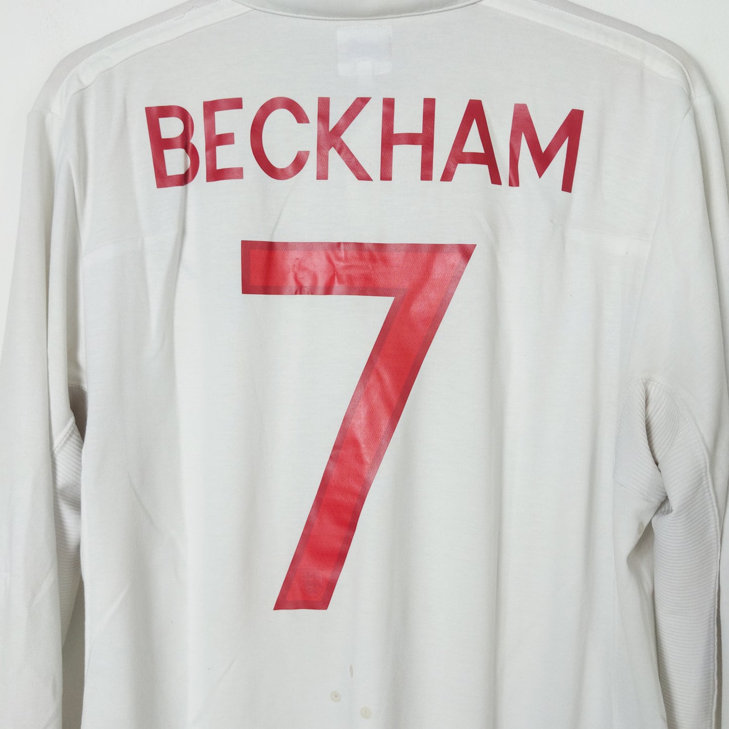 Original England 2009/10 Home - Beckham #7 Size XL (Long Sleeve)