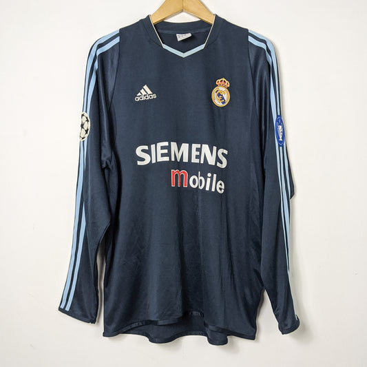 Original Real Madrid 2003/04 Away - Zidane #5 Size L (Long Sleeve)