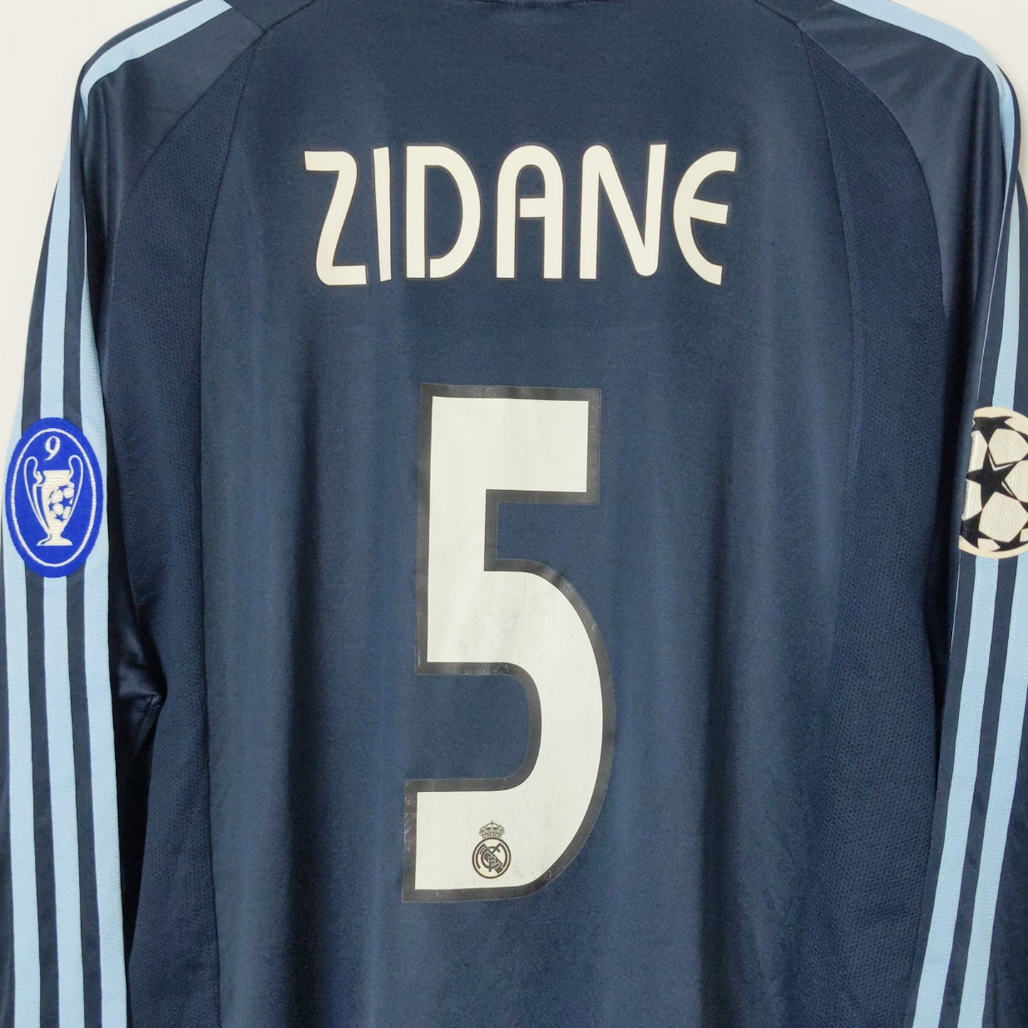 Original Real Madrid 2003/04 Away - Zidane #5 Size L (Long Sleeve)