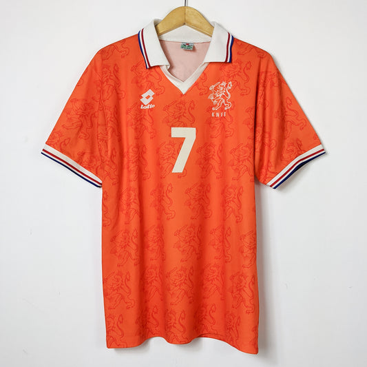 Original Netherlands 1994 Home - Overmars #7 Size L