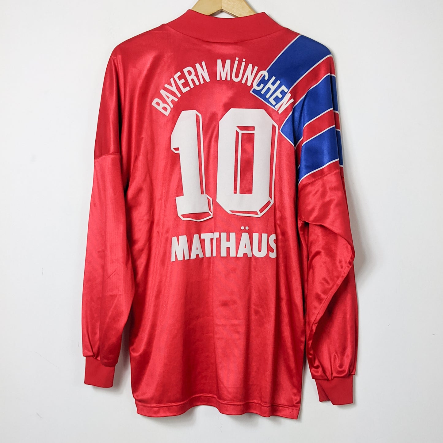Original Bayern Munchen 1991/93 Home - Matthaus #10 Size fit L (Long Sleeve) (Player Issue)