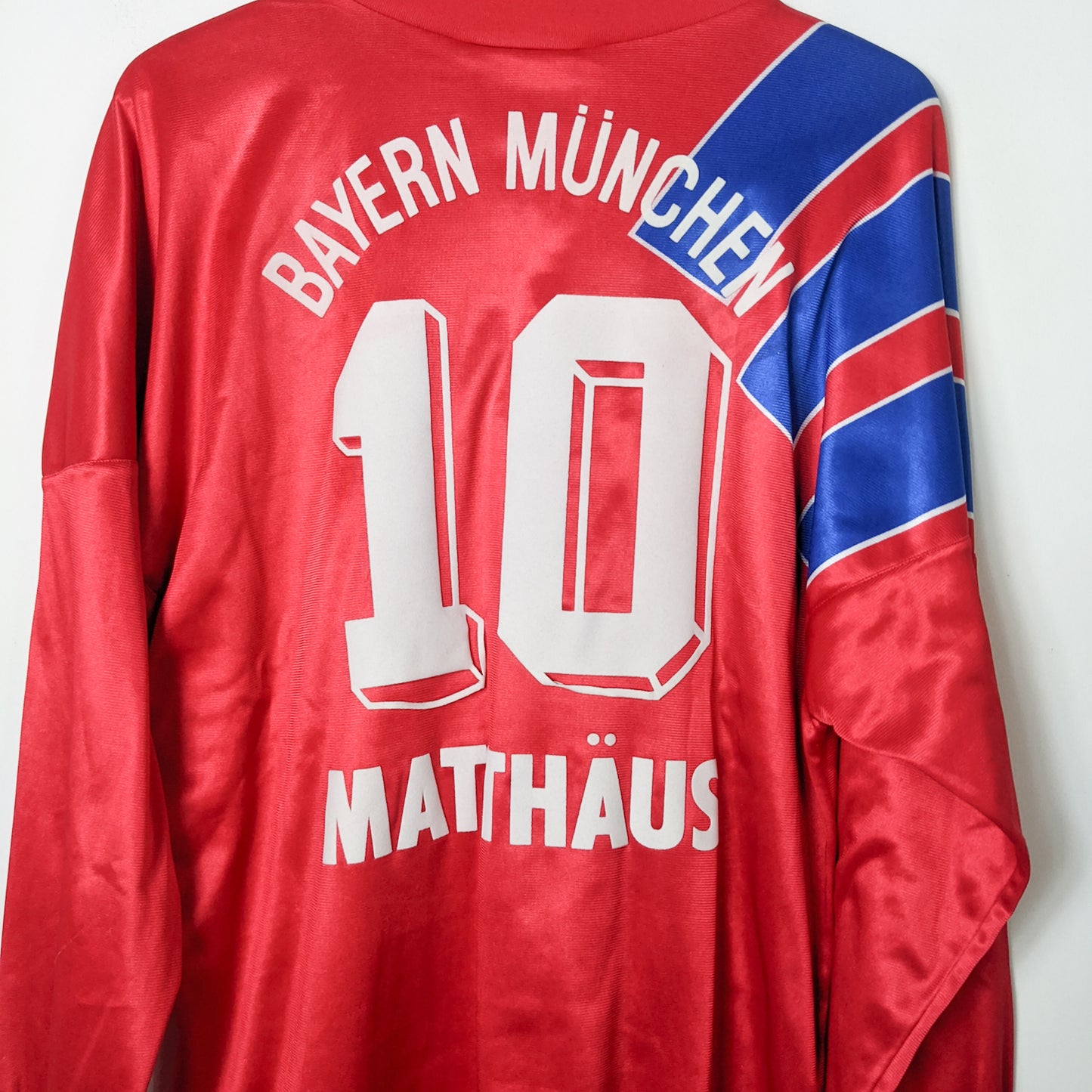 Original Bayern Munchen 1991/93 Home - Matthaus #10 Size fit L (Long Sleeve) (Player Issue)