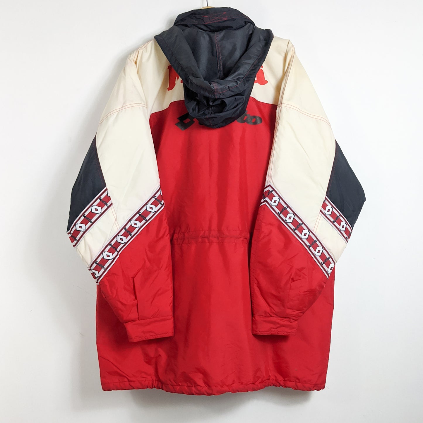 Original AC Milan 1994/95 Padded Bench Coat Jacket - Size XL