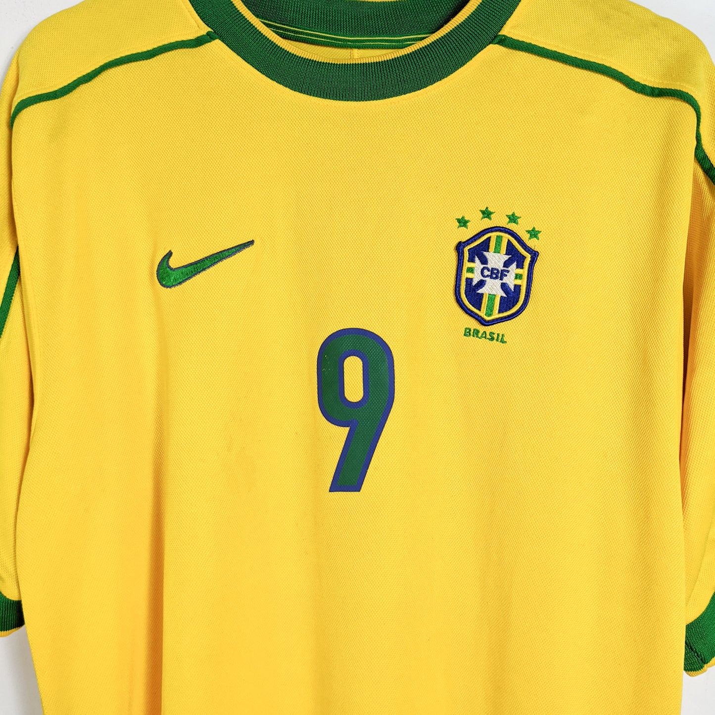Original Brazil 1998 Home - Ronaldo #9 Size M