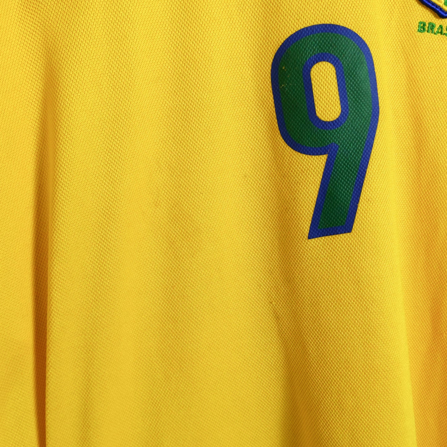 Original Brazil 1998 Home - Ronaldo #9 Size M