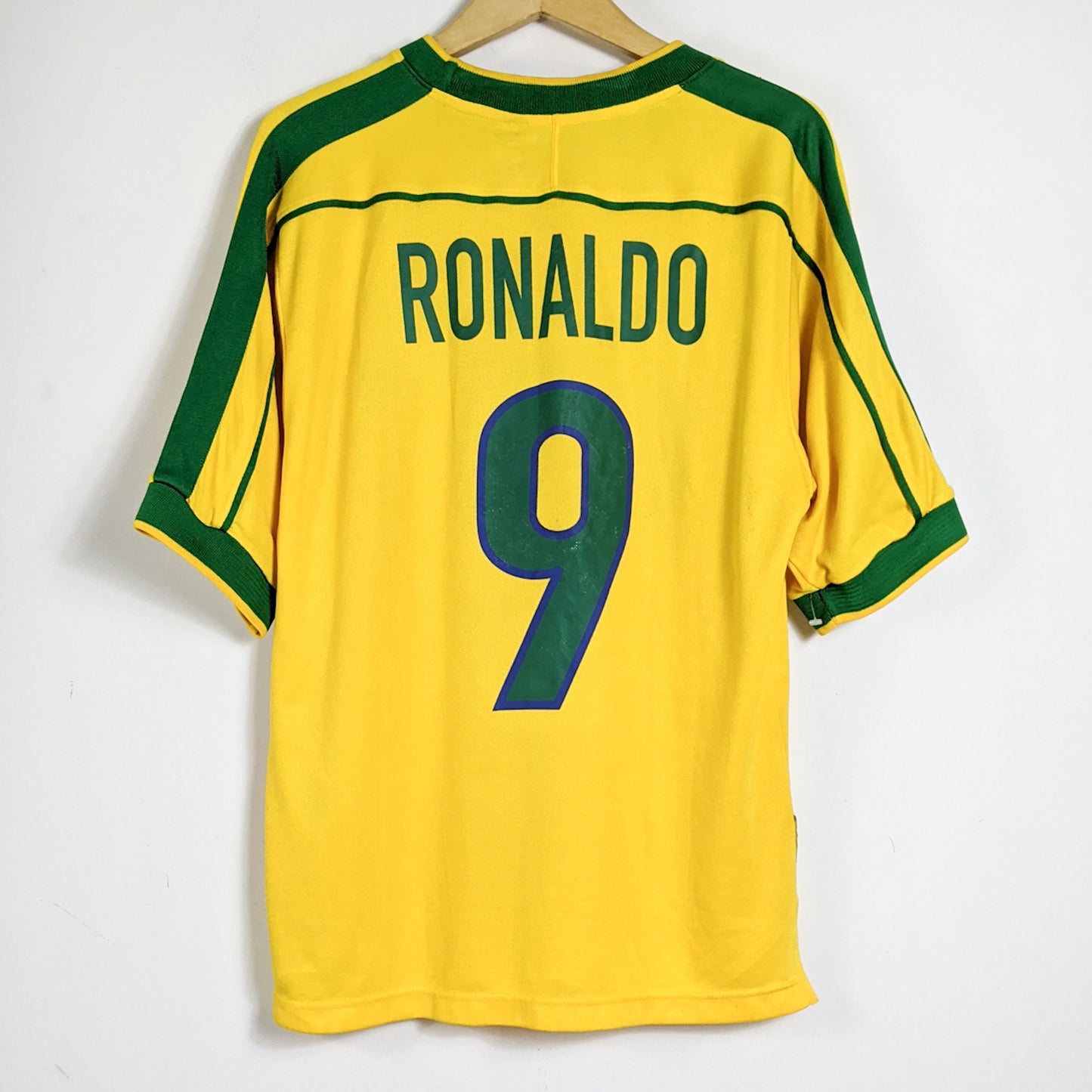 Original Brazil 1998 Home - Ronaldo #9 Size M