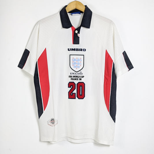 Original England 1998 Home - Owen #20 Size L