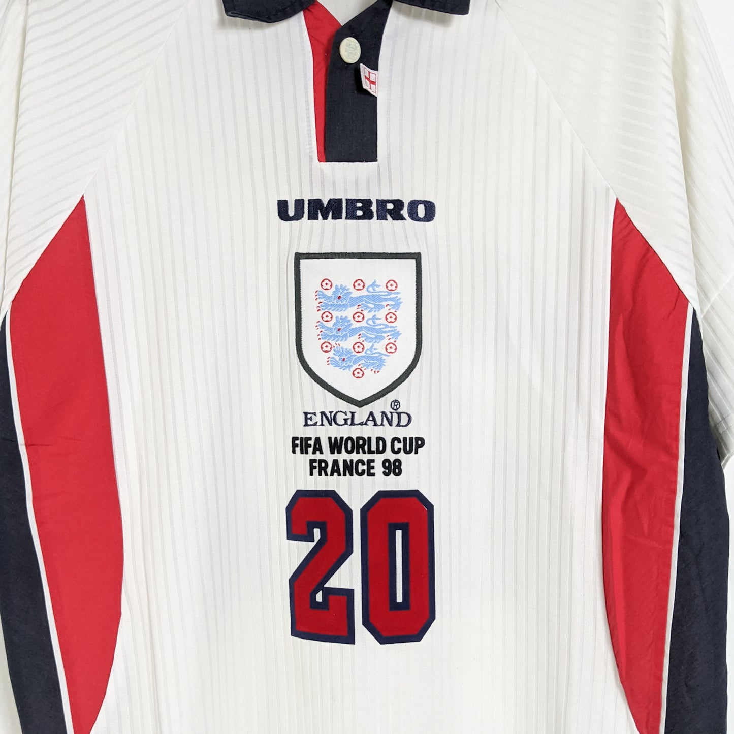 Original England 1998 Home - Owen #20 Size L