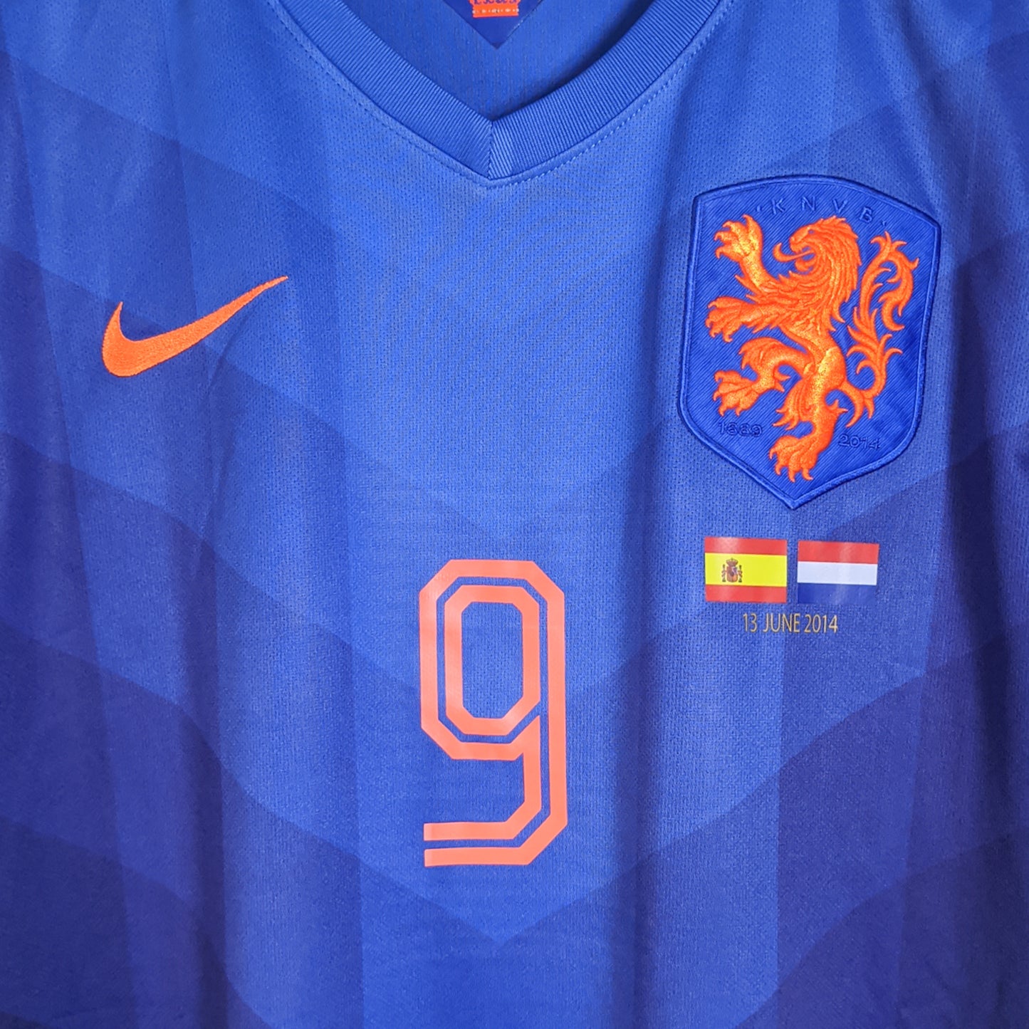 Original Netherlands 2014 Away - Van Persie #9 Size L