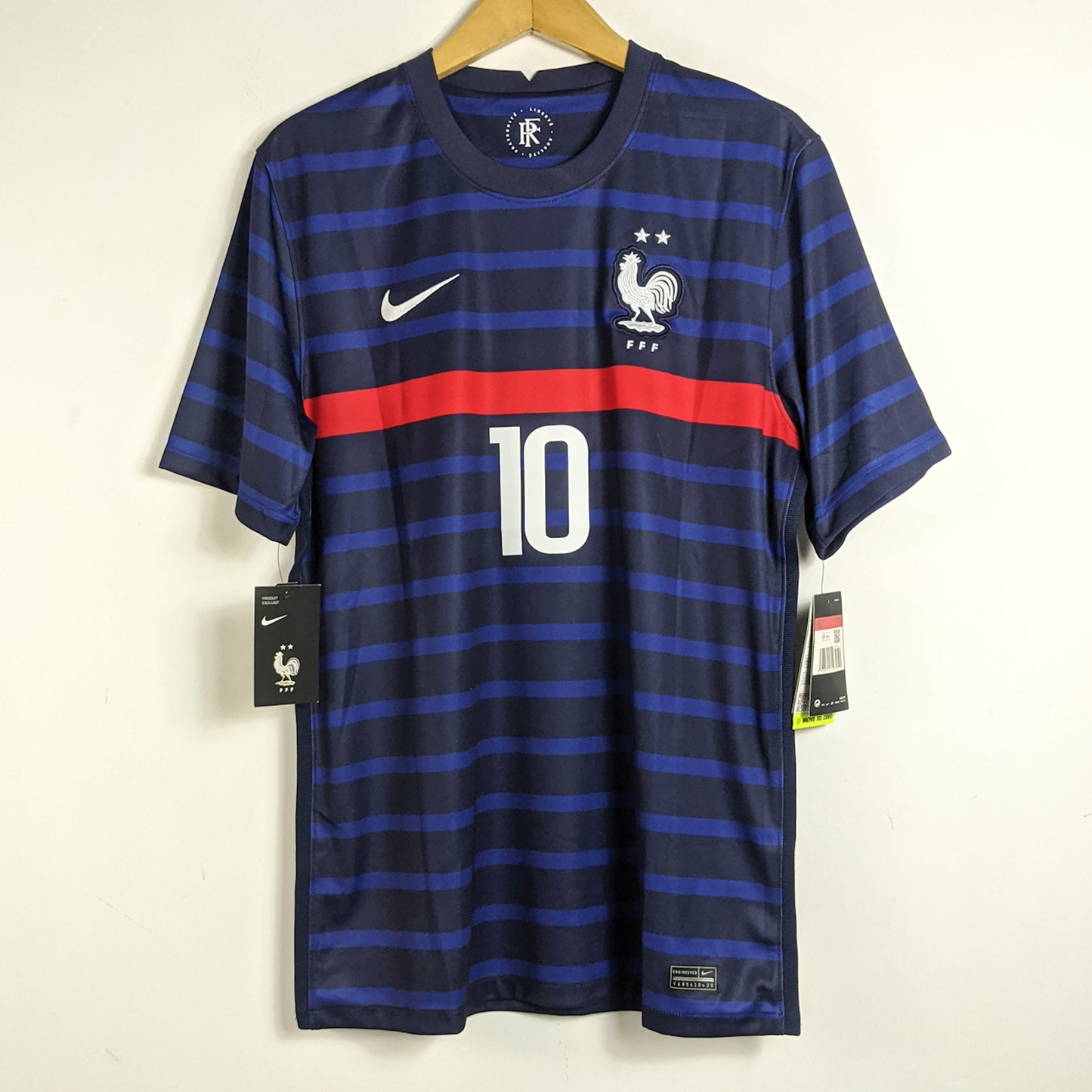 Original France 2020/21 Home - Mbappe #10 Size L (Bnwt)