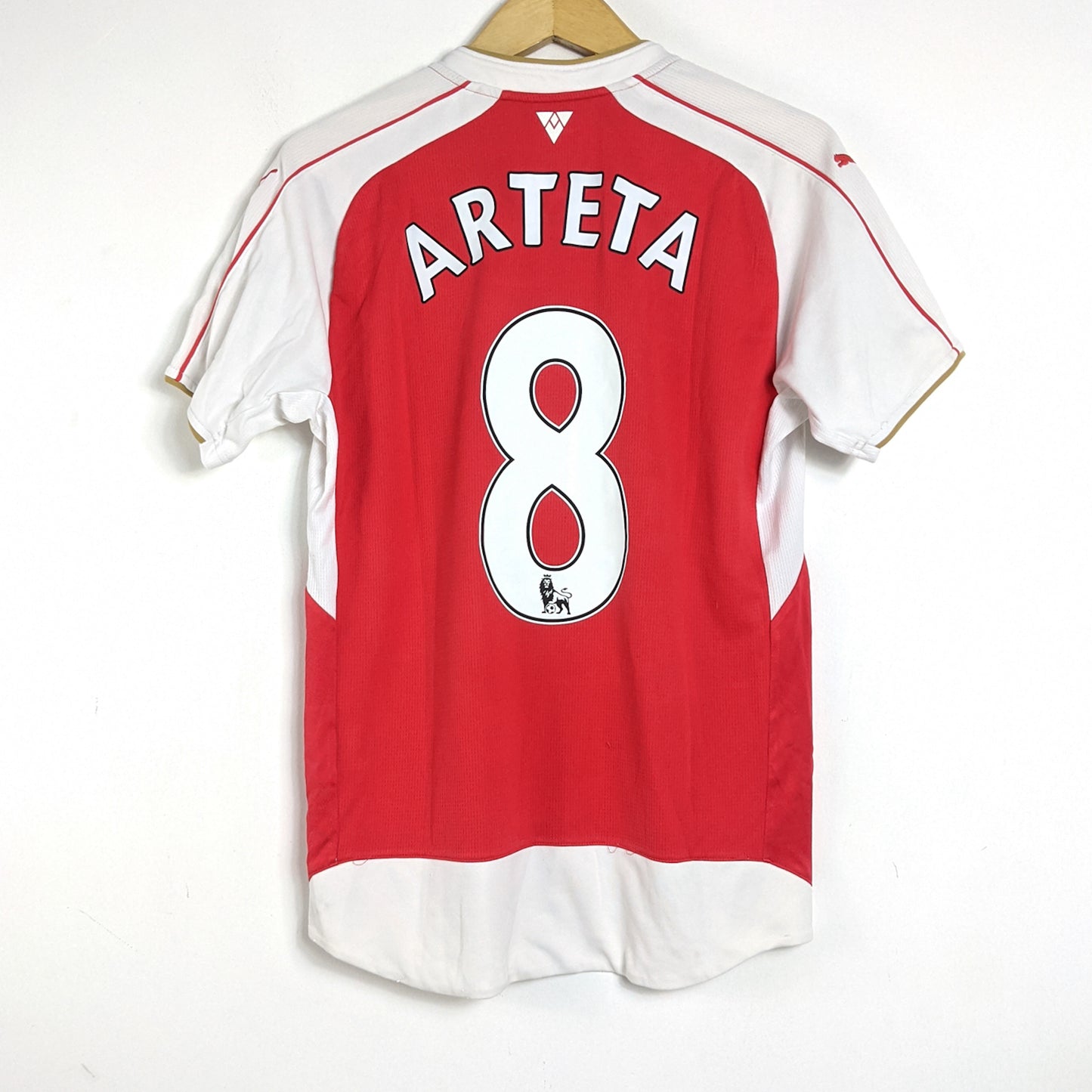 Original Arsenal 2015/16 Home - Arteta #8 Size M