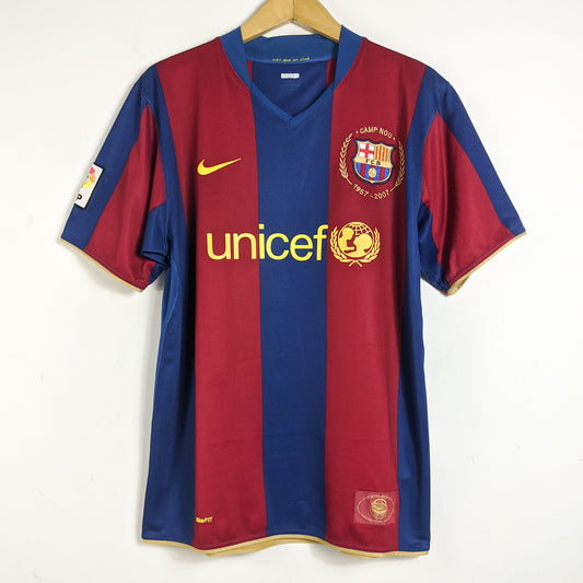 Original Barcelona 2007/08 Home - Ronaldinho #10 Size L