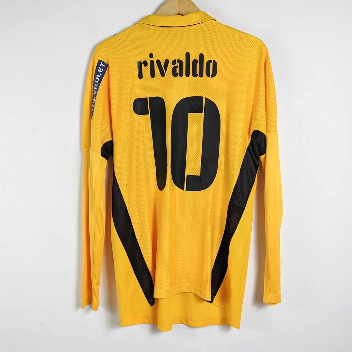 Original AEK Athens 2008/09 Home - Rivaldo #10 Size M (Long Sleeve)