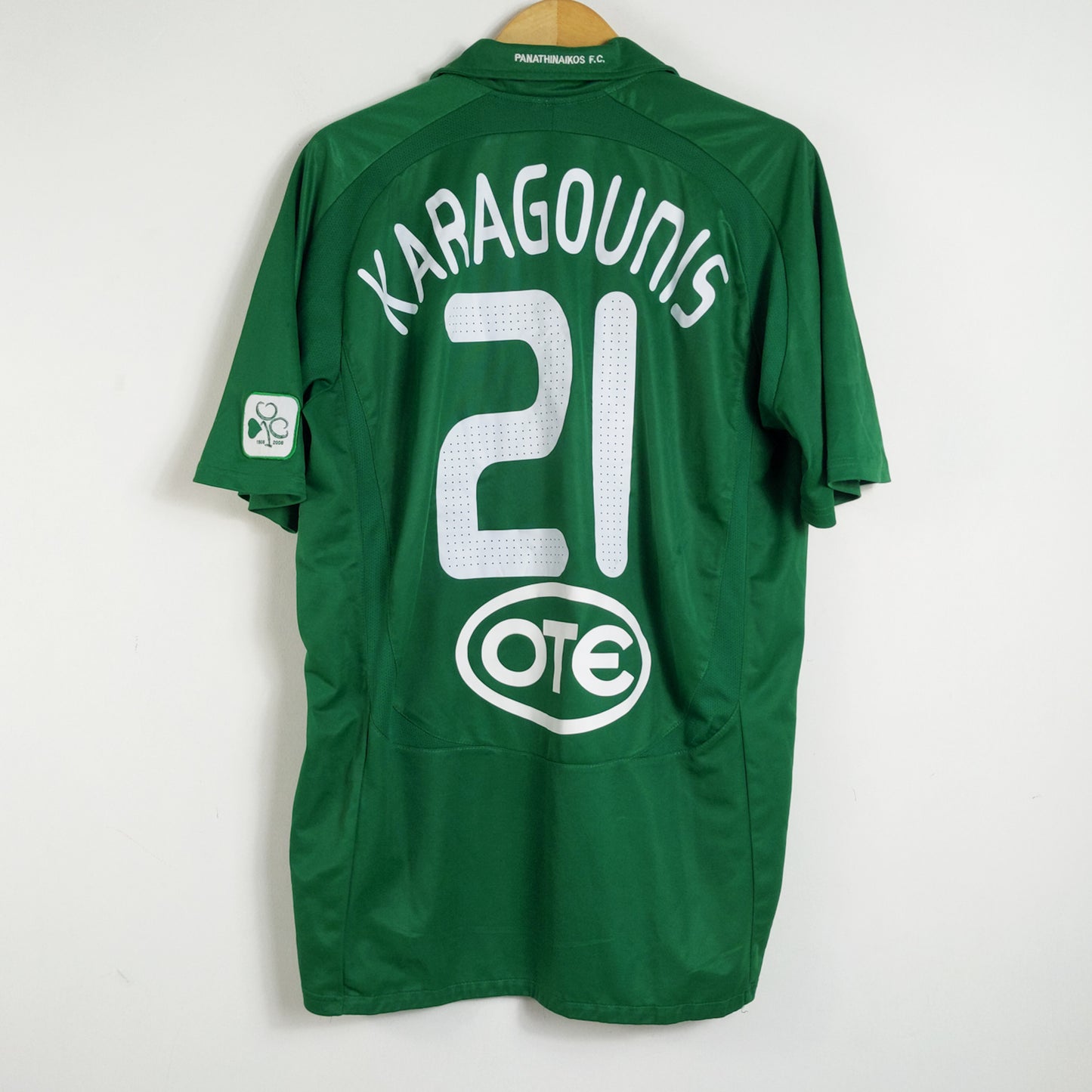 Original Panathinaikos 2008/09 Home - Karagounis #20 Size 2XL