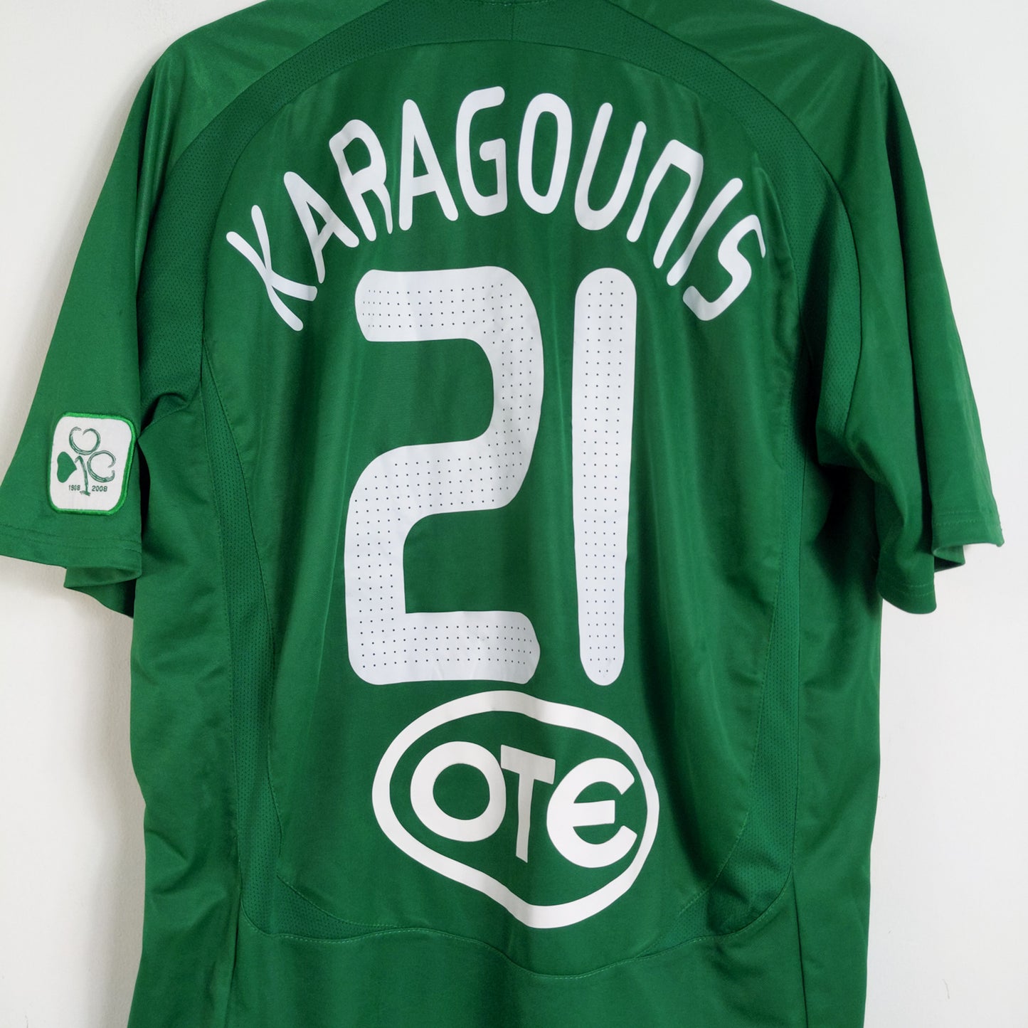 Original Panathinaikos 2008/09 Home - Karagounis #20 Size 2XL