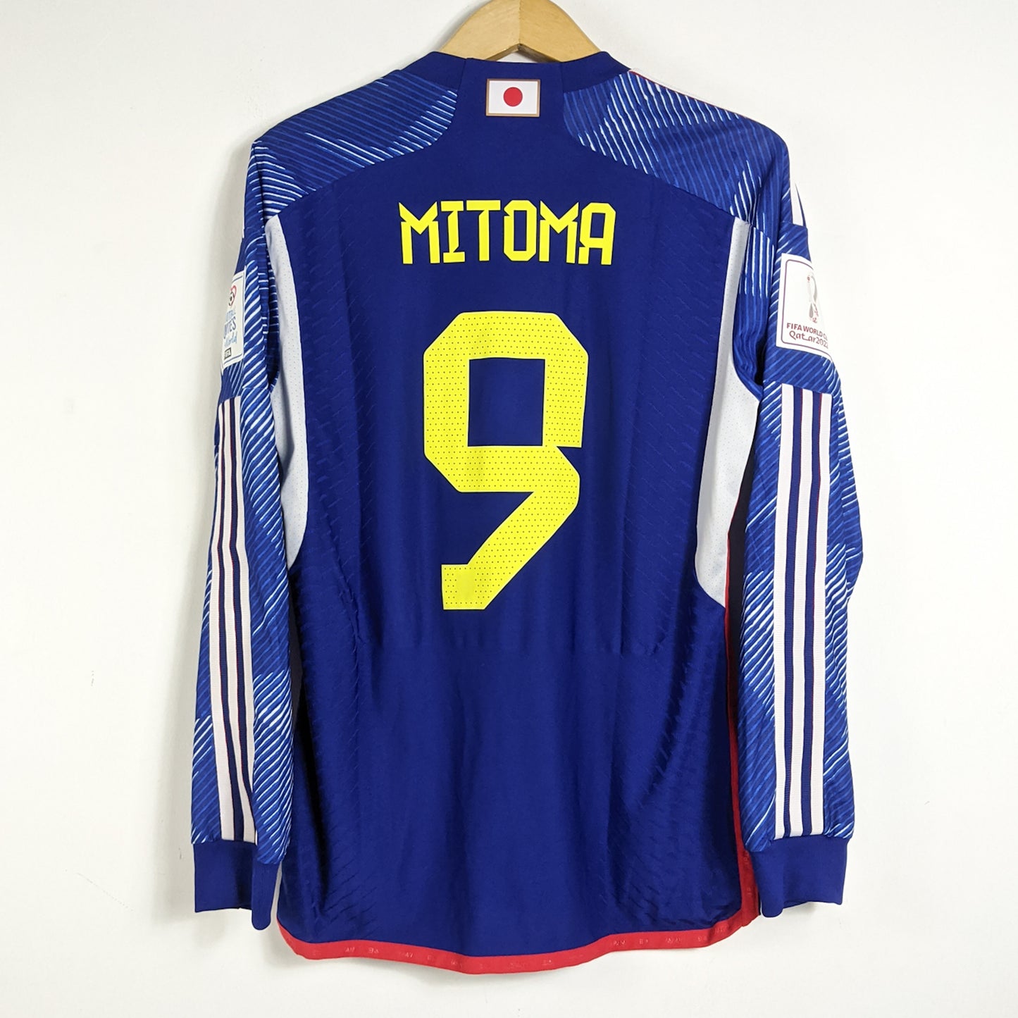 Original Japan 2022 Home - Mitoma #9 Size M (Player Issue) (Long Sleeve)