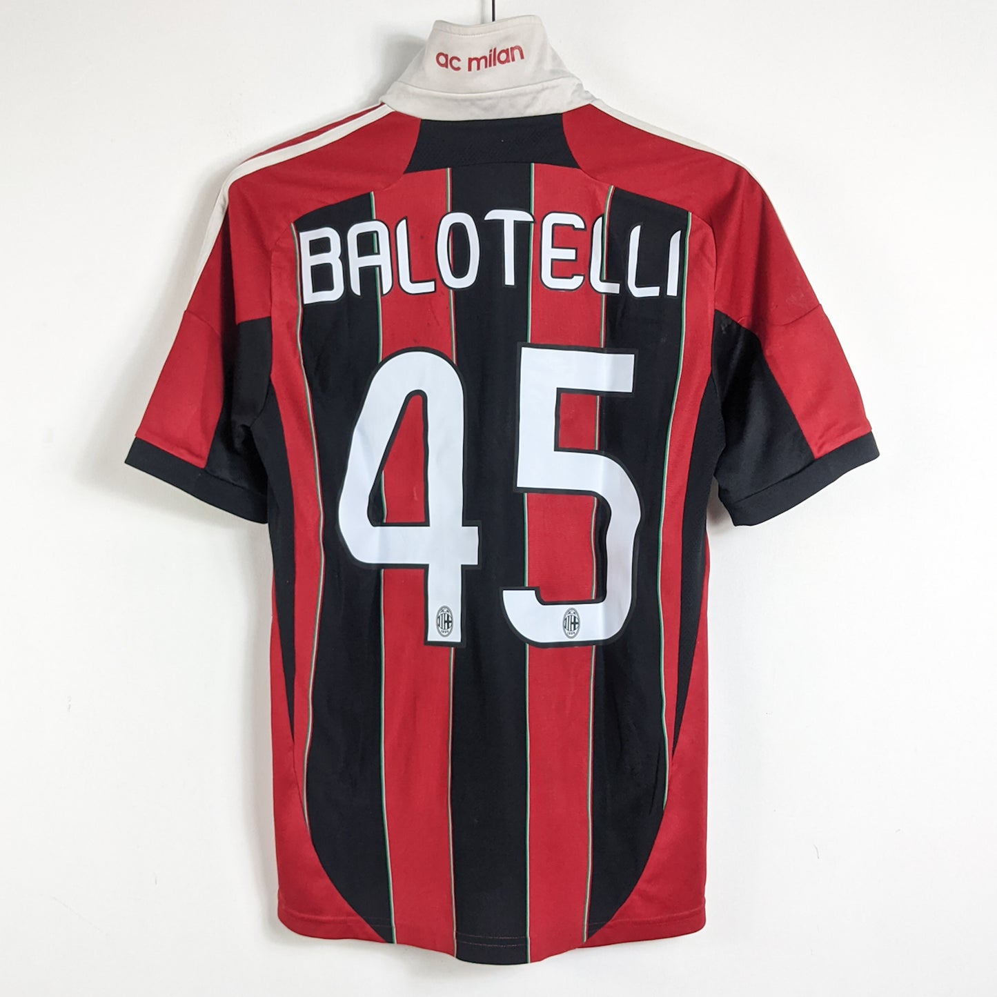 Original AC Milan 2012/13 Home - Balotelli #45 Size S