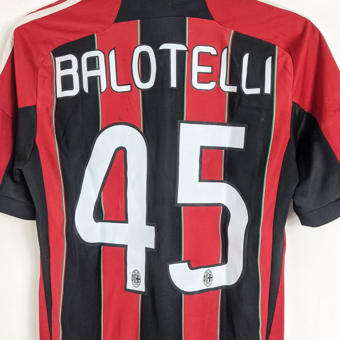 Original AC Milan 2012/13 Home - Balotelli #45 Size S