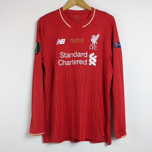 Original Liverpool 2015/16 Home - Sturridge #15 Size L (Long Sleeve)
