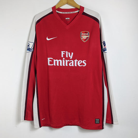 Original Arsenal 2008/10 Home - Rosicky #7 Size XL (Long Sleeve)